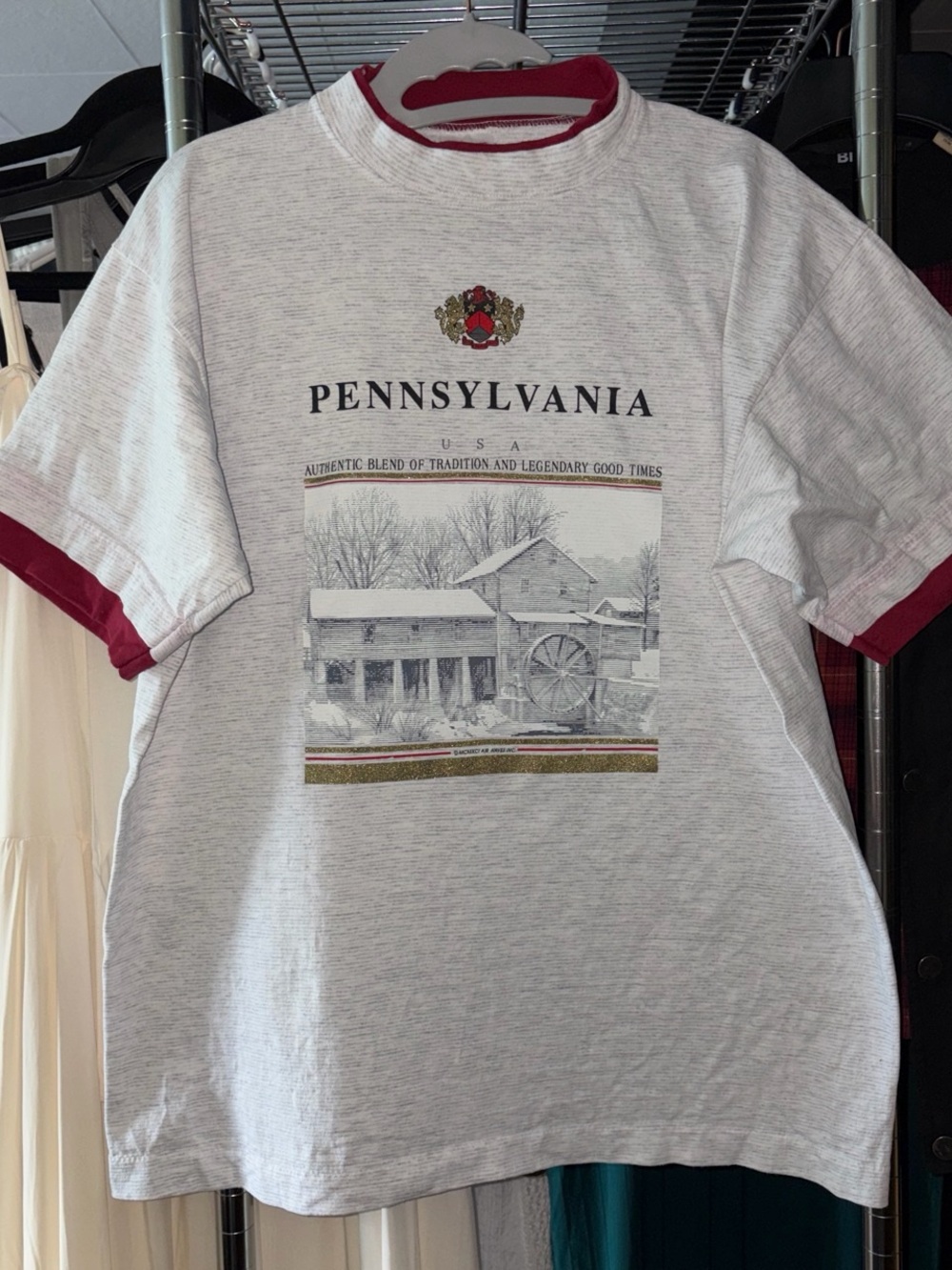 Vintage Pennsylvania Graphic Tee Shirt Large Single Stitch